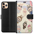 Miniatyrbillede 1 af 3: Apple iPhone 11 Pro Max Tegnebogsetui Labubu Pop Mart Samling Motiv Figur Samling Design Populært Art Toy Pop Mart Kreativ Grafisk