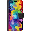 Miniatyrbild 3 av 3: OnePlus 6T Plånboksfodral Color Splash Abstrakt Konst Design Färgstarkt Mönster Modern Populär Väggkonst Grafiskt Trend