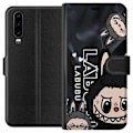 Miniatyrbillede 1 af 3: Huawei P30 Tegnebogsetui <nl>Labubu Black Energy - Sort mønster i gade stil