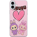 Pikkukuva 1 / 3: Apple iPhone 16 Plus Läpinäkyvä kuori Labubu Pink Monster