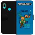 Miniatyrbillede 1 af 3: Huawei P smart 2019 Tegnebogsetui Minecraft Huler
