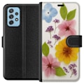 Miniatyrbillede 1 af 3: Samsung Galaxy A72 5G Tegnebogsetui Pressede blomster
