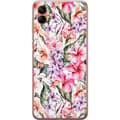 Kompatibel Mobilcover til Samsung Galaxy A04 Lyserøde pastelblomster pink