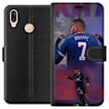 Miniatyrbillede 1 af 3: Huawei P20 lite Tegnebogsetui MAP Fodbold Design Grafisk Mønster Moderne Sportsmotiv Trend Fodbold Populær Grafisk Stil Motiv