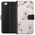 Miniatyrbillede 1 af 3: Apple iPhone 5s Tegnebogsetui Teddy Dior Vibes - luksuriøs bamse i modetil