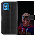 Miniatyrbillede 1 af 3: Motorola Edge S Tegnebogsetui Lamine Yamal mobiltaske i elegant sportsdesign