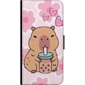 Miniatyrbillede 3 af 3: Sony Xperia 5 II Tegnebogsetui Kawaii Capybara Hjerte Anime St
