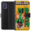 Pikkukuva 1 / 3: Motorola Moto G73 Lompakkokotelo Minecraft Boom