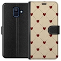 Miniatyrbild 1 av 3: Samsung Galaxy A6 (2018) Plånboksfodral Heart Grid