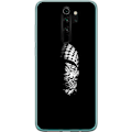 Miniatyrbillede 1 af 3: Xiaomi Redmi Note 8 Pro  Gennemsigtig cover Keffiyeh-mønster - klassisk sort-hvid palæstinensisk tørklæde med kulturel betydning