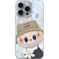 Pikkukuva 1 / 3: Apple iPhone 16 Pro Max Läpinäkyvä kuori Labubu hattuineen - Pop Mart -hahmo Mr. Butcher retrotyylillä ja luonteella