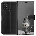 Miniatyrbillede 1 af 3: Motorola Moto G30 Tegnebogsetui Pop Mart MEGA LABUBU LABUBU Sketch 1000%