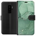 Kompatibel Tegnebogsetui til Samsung Galaxy S9+ Grøn Marmor