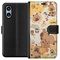 Pikkukuva 1 / 3: Sony Xperia 5 V Lompakkokotelo Kawaii capybara mobilskal med gulliga djurmotiv