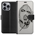 Pikkukuva 1 / 3: Apple iPhone 16 Pro Max Lompakkokotelo Hiihtomaski Ros Katutyö Muotoilu Graafinen Kuvio Jännitys Kaupunkityyli Katutaidetta Naamiaiset Symboli