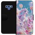 Miniatyrbillede 1 af 3: Samsung Galaxy Note9 Tegnebogsetui Enhjørning Candy Pastel Kawaii Motiv Sød Populær Farve Grafisk Trend Børne Motiv Fantasy Art