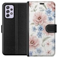 Miniatyrbillede 1 af 3: Samsung Galaxy A52s 5G Tegnebogsetui Romantiske blomster
