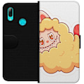 Miniatyrbillede 1 af 3: Huawei P smart 2019 Tegnebogsetui Labubu Vaskebjørn Pop Mart Figur Samlerobjekt Sød Design Populært Motiv Kunstlegetøj Kreativ Figurserie