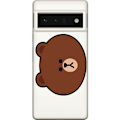 Pikkukuva 1 / 3: Google Pixel 6 Pro Läpinäkyvä kuori line friends brown