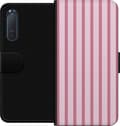 Kompatibelt Lommeboketui til Sony Xperia 5 II Rosa striper rosa