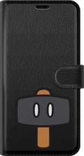Miniatyrbillede 2 af 2: Kompatibel Tegnebogsetui til Samsung Galaxy A20e Sort spillehammer - Sort motiv med sort hammer. sort