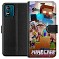 Miniatyrbillede 1 af 3: Motorola Moto E13 Tegnebogsetui Minecraft