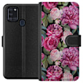 Miniatyrbillede 1 af 3: Samsung Galaxy A21s Tegnebogsetui Blomster