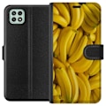 Miniatyrbillede 1 af 3: Samsung Galaxy A22 5G Tegnebogsetui Banan mønster