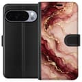 Kompatibelt Lommeboketui til Google Pixel 11 Pro Vinmarmor rosa