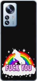 Kompatibelt Mobilskal till Xiaomi 12 Pro Enhörning Regnbåge