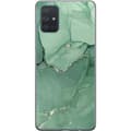 Kompatibelt Mobilskal till Samsung Galaxy A71 Grön marmor