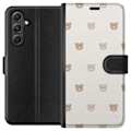 Pikkukuva 1 / 3: Samsung Galaxy A15 5G Lompakkokotelo Teddy-tausta - söpöt teddykarhut pehmeällä taustalla