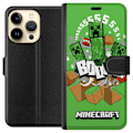 Miniatyrbild 1 av 3: Apple iPhone 14 Pro Plånboksfodral Minecraft Boom