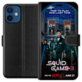 Miniatyrbild 1 av 3: Apple iPhone 12  Plånboksfodral Squid Game Säsong 3 Seriefigurer Populärt TV Serie Motiv Ikoner Spänning Drama Asiatisk Design Trend