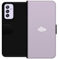 Pikkukuva 1 / 3: Samsung Galaxy A82 5G Lompakkokotelo Lila Pilvi - minimalistinen pilvi lila taustalla