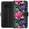 Miniatyrbillede 1 af 3: Samsung Galaxy S10e Tegnebogsetui Blomster