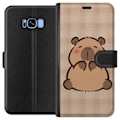 Miniatyrbillede 1 af 3: Samsung Galaxy S8 Tegnebogsetui Mobilskal kawaii capybara flera figurer japansk stil