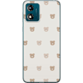 Pikkukuva 1 / 3: Motorola Moto E13 Läpinäkyvä kuori Teddy-tausta - söpöt teddykarhut pehmeällä taustalla