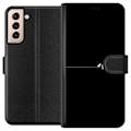 Miniatyrbillede 1 af 3: Samsung Galaxy S21 Tegnebogsetui Minimalistiske fugle sort