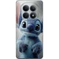 Kompatibelt Mobildeksel til Xiaomi Redmi Note 15 Pro+ Blått romvesen i nærbilde - figurportrett i blå toner blå