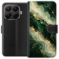 Kompatibelt Plånboksfodral till Xiaomi 15 Skogsagat grön