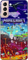 Kompatibelt Mobilskal till Samsung Galaxy S21 MineCraft