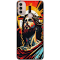 Pikkukuva 1 / 3: Motorola Moto E40 Läpinäkyvä kuori Jeesus ja Kortti - uskonnollinen motiivi syvällä symboliikalla