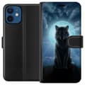 Kompatibelt Lommeboketui til Apple iPhone 12 mini Ulv