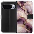 Kompatibelt Lommeboketui til Google Pixel 11 Pro Plommemarmor lila