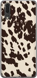 Kompatibelt Mobildeksel til Huawei P20 Beige dyreflekker beige