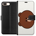 Pikkukuva 1 / 3: Apple iPhone 7 Plus Lompakkokotelo line friends brown