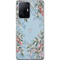 Kompatibelt Mobildeksel til Xiaomi 11T Pro Blomsterhjerte blå