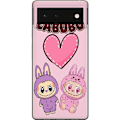 Pikkukuva 1 / 3: Google Pixel 6 Läpinäkyvä kuori Labubu Pink Monster