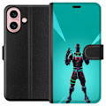Miniatyrbillede 1 af 3: Apple iPhone 16 Tegnebogsetui sort ridder fortnite